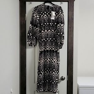 Zara midi dress with side cutout